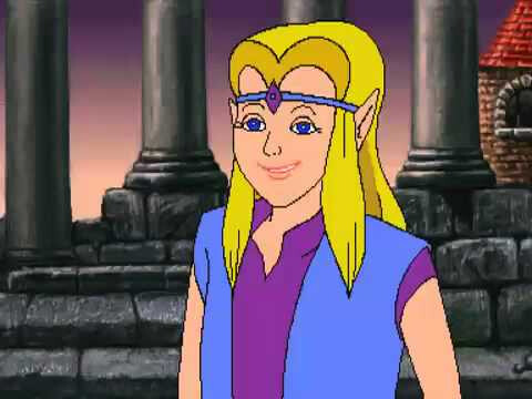 an image of zelda from the legend of zelda cdi animations